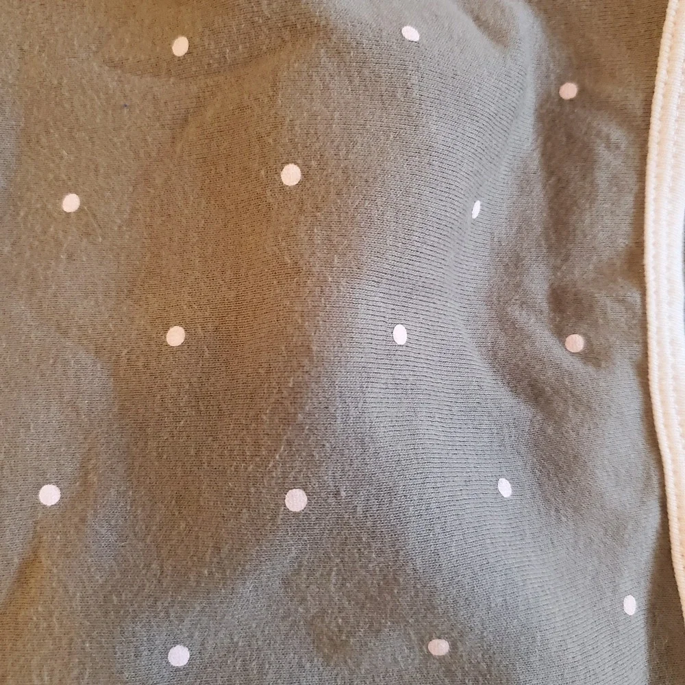 Carters Pink Brown Tiny Mini‎ Polka Dot Circles Baby Girl Cotton Swaddle Blanket
